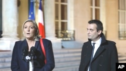 Marine Le Pen ve Florian Philippot 